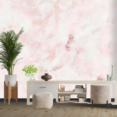 Imagem de Papel de Parede Adesivo Autocolante Decorativo Mármore Rosê 5 METROS 1