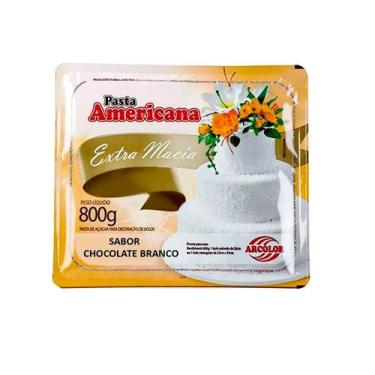 Imagem de Pasta Americana Sabor Chocolate Branco - 800g - 1 unidade - Arcolor