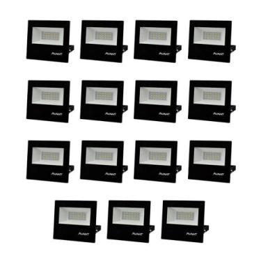 Imagem de Refletor Led Avant 20W 6500K Bivolt Preto 15 Unidades