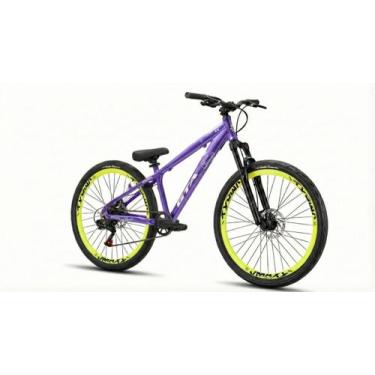Imagem de Bicicleta Aro 26 Freeride GTA Rebel 1X8 Freio Hidráulico, Roxo 1