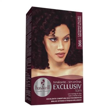 Imagem de Tonalizante Haskell Excllusiv Tom 366 Castanho Escuro Vermelho Intenso