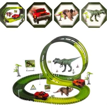 Imagem de Pista Dinossauro com Looping e Acessórios + Carro - Europio
