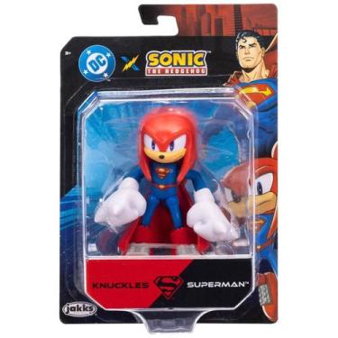 Imagem de Boneco 6cm Articulado Knuckles Superman - Sonic Warner