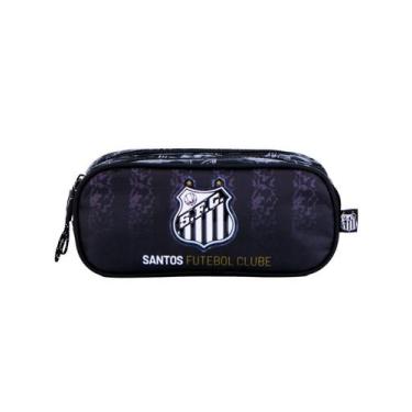 Imagem de Estojo Escolar Duplo Penal Time Santos Oficial 16616 - Xeryus