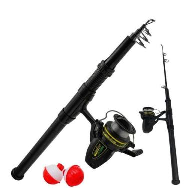 Imagem de Vara De Pesca 1,6M Com Molinete, Boia E 3 Anzois - Amigold