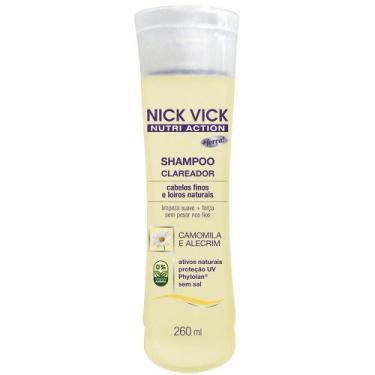 Imagem de Shampoo Nick Vick Nutri Clareador 260ml - Nick & Vick