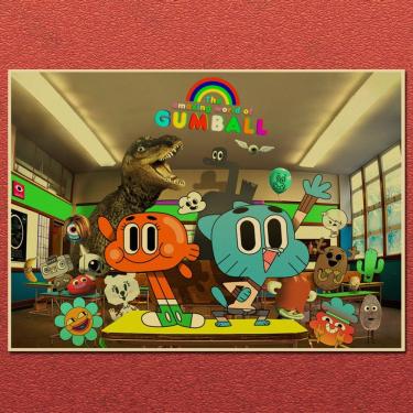 Imagem de Pôster O Incrível Mundo do Desenho Animado de Gumball 42x30cm