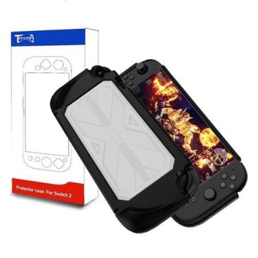 Imagem de Capa Protetora Case em TPU Para Nintendo Switch 2 Preta - TechBrasil