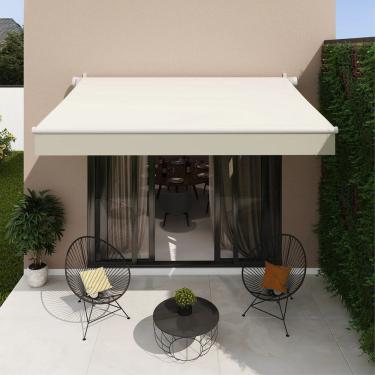 Imagem de Toldo Retratil Manual 250x200cm Bege Aluminio - Deluxe