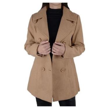 Imagem de Casaco Feminino Facinelli By Mooncity Marrom Kaqui - 610219-Feminino