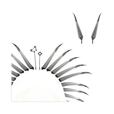 Imagem de Cílios Postiços Super Macios DIYDAY Comic Spire Manga, Cílios Anime Pr