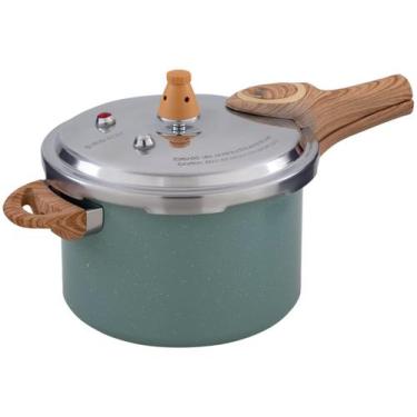Imagem de Panela de Pressão Pressure Ceramic Life Brinox 4,2 Litros com Fundo de