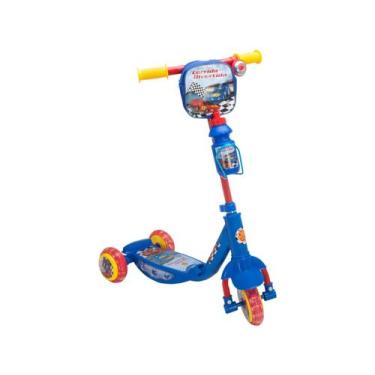 Imagem de Patinete Infantil Com Garrafinha e Mochila som luz e altura ajustável 