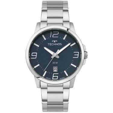 Imagem de Relógio Technos Masculino Racer Basico Prata - 2315LBA/1A