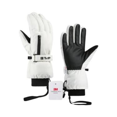 Imagem de Luvas De Inverno Térmicas Impermeáveis Para Homens, Forradas Com Fleec