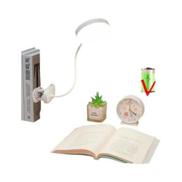 Imagem de Luminária De Mesa LED Recarregável Por USB Com Toque, 3 Modos De Dimer