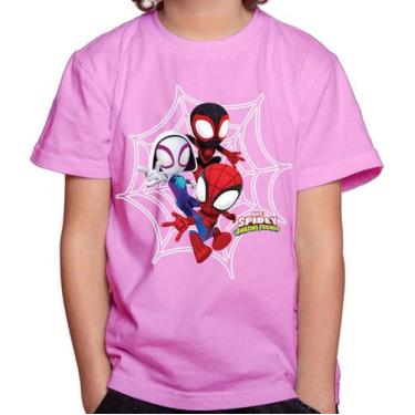 Imagem de Camiseta Camisa Infantil Juvenil Super Herói Homem Aranha Spider Man M