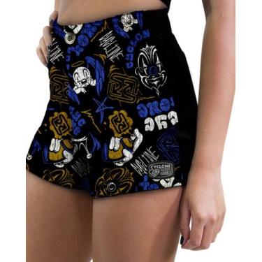 Imagem de (LANÇAMENTO) Short Feminino Cyclone Veludo Urban Angel Light, Preto, A