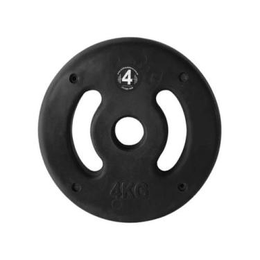 Imagem de Anilha de Ferro Fundido Injetada Alça Lateral 4,0Kg - ANILHAS FITNESS