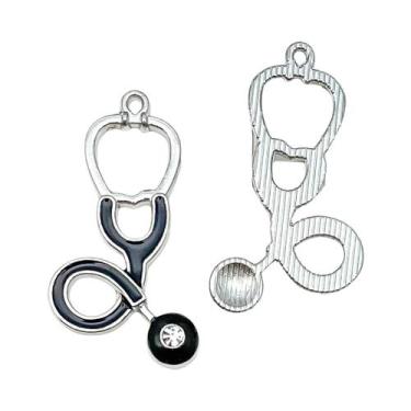 Imagem de Pingentes De Liga Metálica Esmaltados Com Temas De Equipamentos Médico