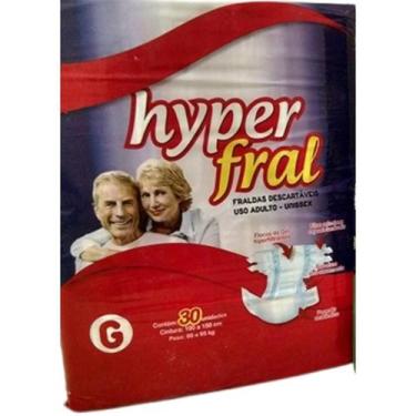 Imagem de Fralda Geriatrica Hyperfral Mega Tamanho:G, G