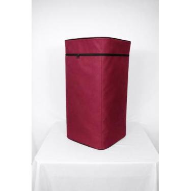 Imagem de Bolsa De Compras Saco Capa Para Carrinho De Feira Reforçado Cor:Vinho 