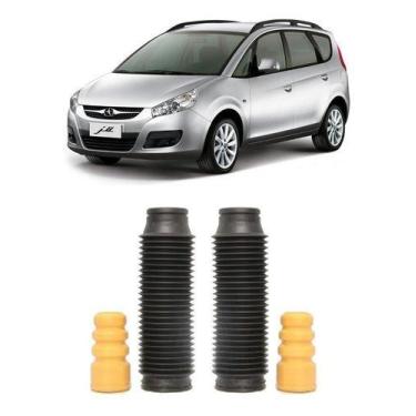 Imagem de Par Batente Coifa Traseiro Jac J6 2011 2012 2013 2014 2015 - QualyKits