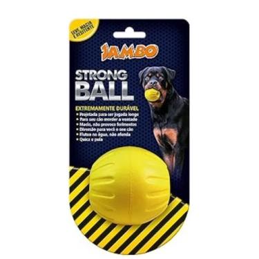 Imagem de Brinquedo Para Cães Bola Strong Ball Amarelo P - JAMBO