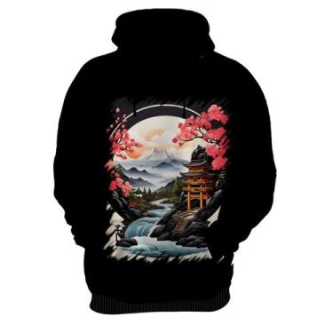 Imagem de Blusa de Frio Paisagem Oriental Portão Torii 10 - Kasubeck Store, Inf 
