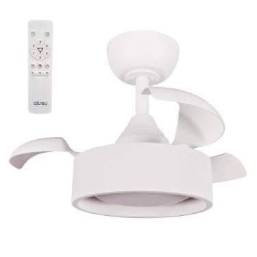 Imagem de Ventilador de teto aliseu retrátil tulipa branco bivolt com controle r