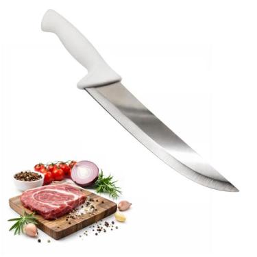 Imagem de Faca de Cozinha Aço Inox 19cm Ideal para Carnes e Uso Intenso LKCF01