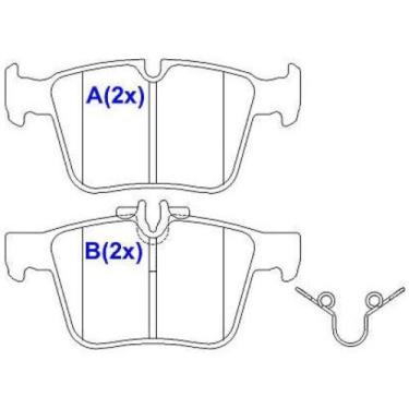 Imagem de Pastilha de Freio Traseiro Mercedes Benz C-Class 2014 a 2021 - SYL