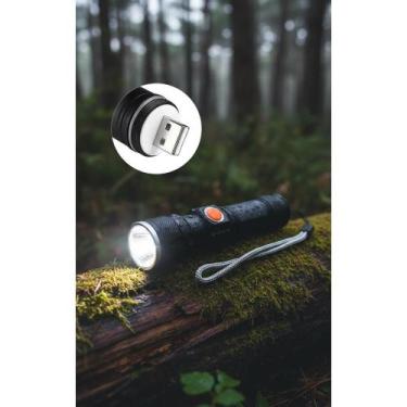 Imagem de Lanterna Tática LED Super Potente Zoom USB Recarregável - Congratulati