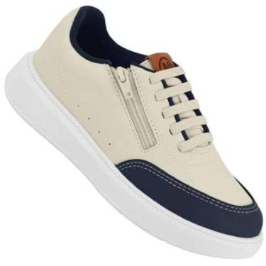 Imagem de Sapatenis Infantil Molekinho Rustico - Branco off-Masculino