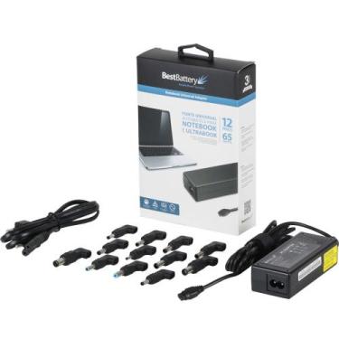 Imagem de FONTE UNIVERSAL NOTEBOOK 65W 12 PINOS 15-20V/4A (Max) - Best Battery 