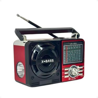 Imagem de Rádio Retrô AM FM USB Receptor 9 Bandas Recarregável Lelong LE616, Ver