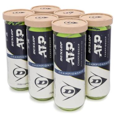 Imagem de Bola De Tênis Dunlop ATP Championship All Court Pack Com 6 Tubos
