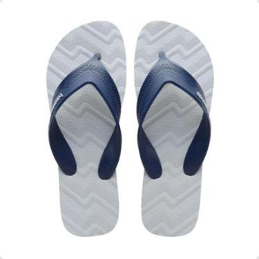Imagem de Chinelo Masculino Dedo Havaianas Track Waves Fc Cinza-Masculino