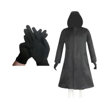 Imagem de Fantasia De Cosplay De Drama Coreano Masculina Em Preto Com Luvas Para