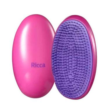Imagem de Escova de Cabelo Rosa Roxo Ricca Flex Hair, Colorido
