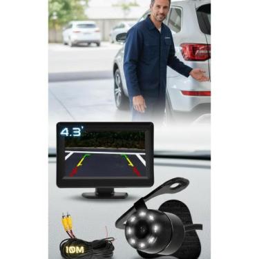 Imagem de Tela 4.3" + Câmera Ré Borboleta LED - Estacione com Seguranç - Congrat