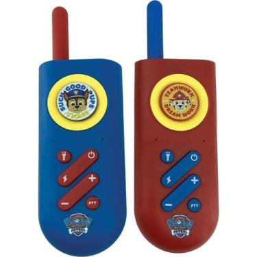 Imagem de Walkie Talkie Infantil Patrulha Canina Candide Azul/vermelho