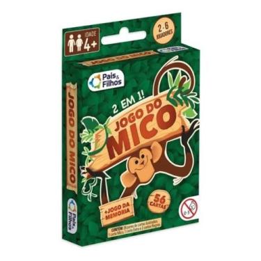 Imagem de Jogo Do Mico + Jogo Da Memória 56 Cartas 2 Em 1 - Pais & Filhos