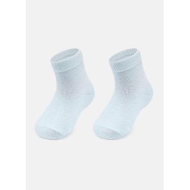 Imagem de Meia Puket Lisa Baby Basica Azul Bebe 1-00640