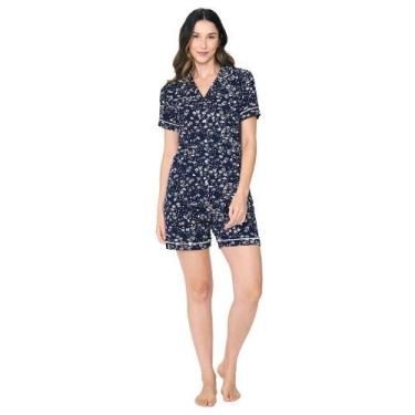 Imagem de Shortdoll Americano Aberto Viscolycra Poá 255140 - Lilly  By Podiun Sl