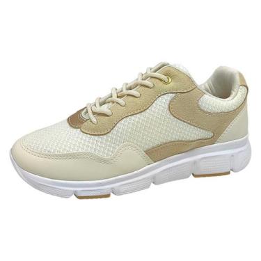 Imagem de Tênis Feminino Casual Flatform Charme Total Care Comfortflex, Coconut,