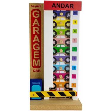 Imagem de Brinquedo Educativo Lúdico Carrinhos Sequencia de Cores Garagem - Brin