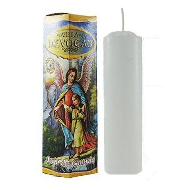 Imagem de Vela Devoção Anjo da Guarda 13cm Acompanha Oração - SANTISSIMA