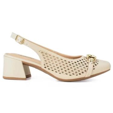 Imagem de Sapato Dakota de Salto Bloco Bege, Off white, 36