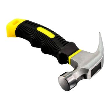 Imagem de Martelo de Unha 25mm SR0411 Cabo Curto Ergonômico Fibra de Vidro Emborrachado Amarelo Startools